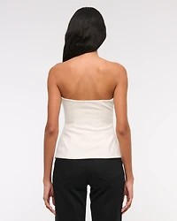 Strapless Side Ruched Top