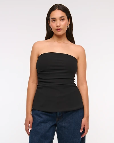 Strapless Side Ruched Top