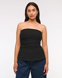 Strapless Side Ruched Top