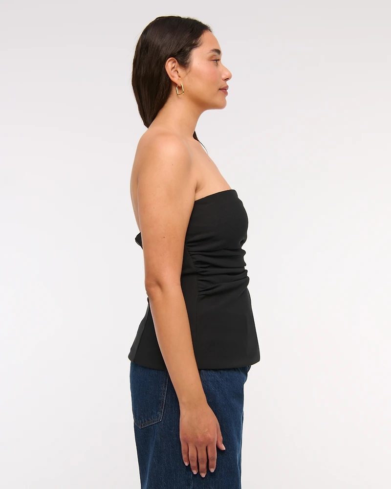 Strapless Side Ruched Top