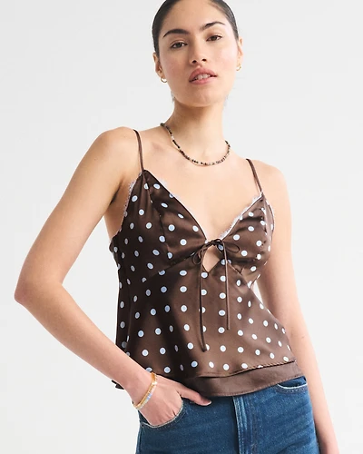 A&F Bella Reversible Tie-Front Cami