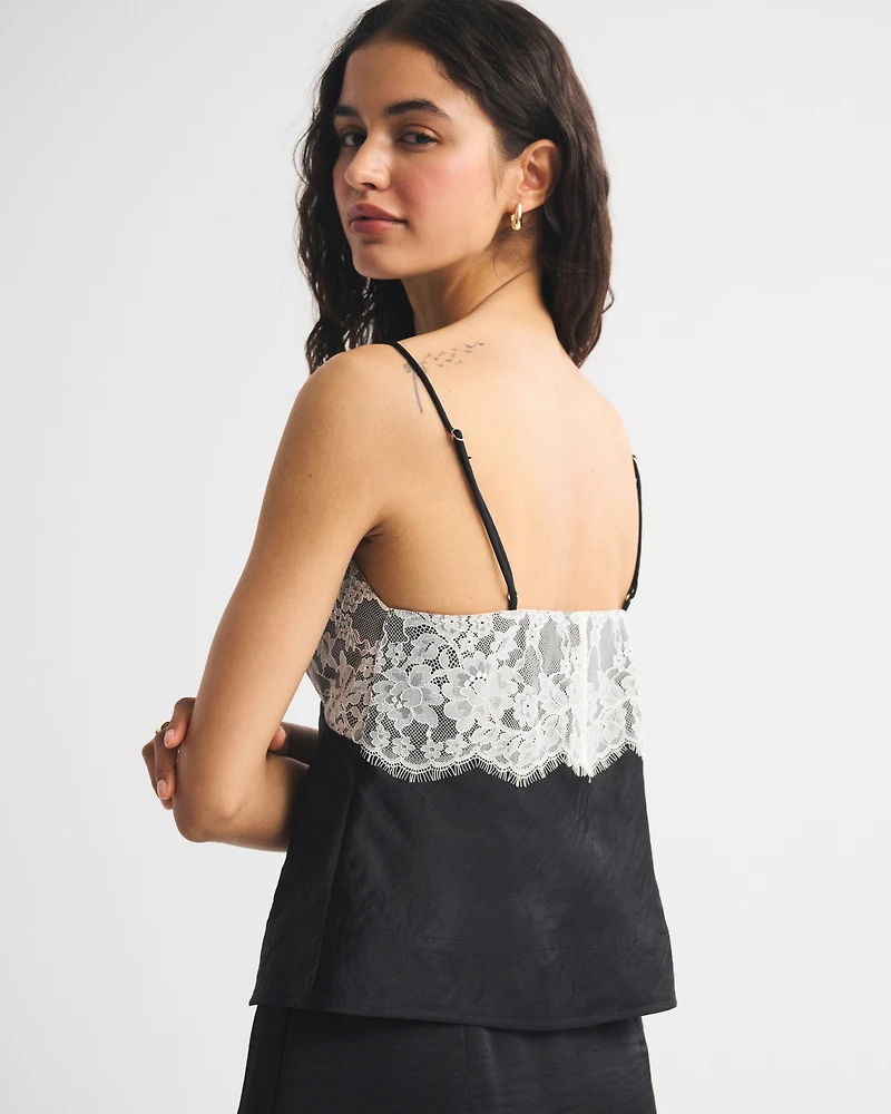 A&F Bella 2-in-1 Reversible Tie-Front Cami