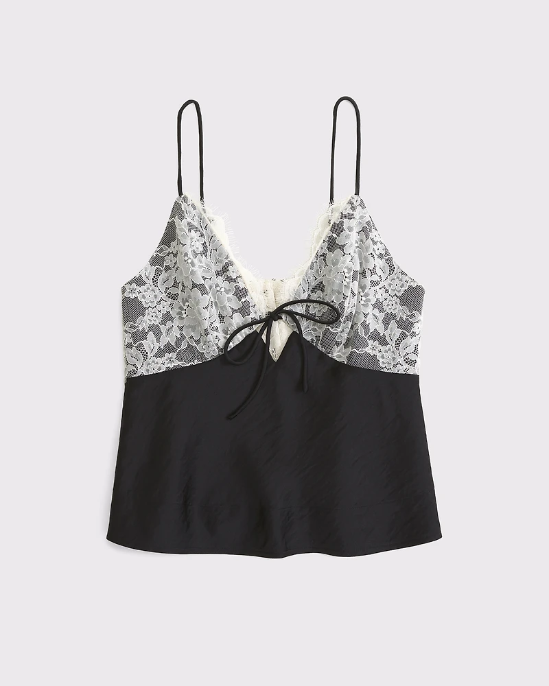 A&F Bella 2-in-1 Reversible Tie-Front Cami