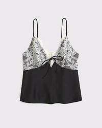A&F Bella 2-in-1 Reversible Tie-Front Cami