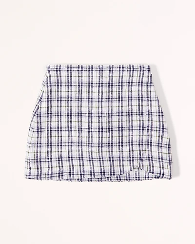 Tweed Wrap Skort