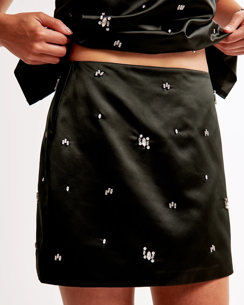 The A&F Scarlett Satin Mini Skort