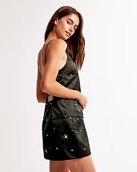 The A&F Scarlett Satin Mini Skort