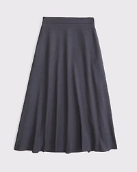 High Rise Circle-Cut Maxi Skirt