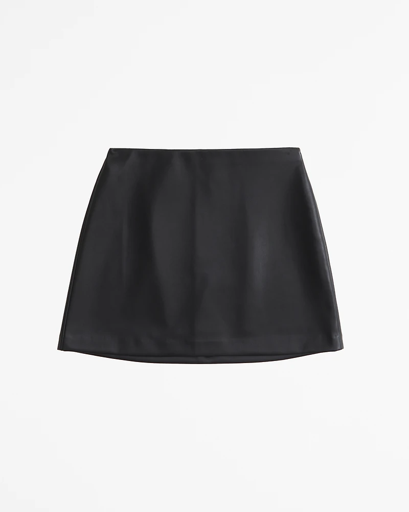 The A&F Scarlett Vegan Leather Mini Skort