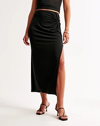 Knotted Midi Skirt