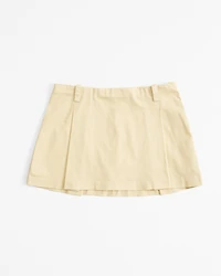 Mid Rise Pleated Mini Skort