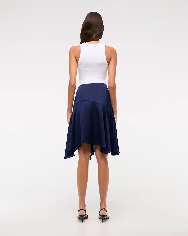 Satin Midi Skirt