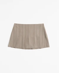 Mid Rise Pleated Mini Skort