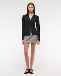 The A&F Scarlett Mid Rise Mini Skort