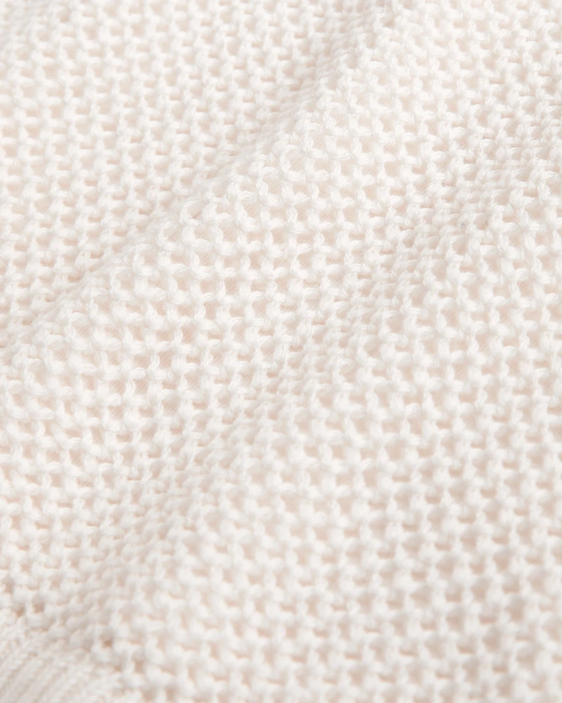 Mid Rise Crochet-Style Mini Skirt