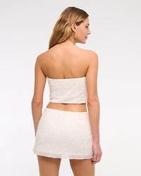 The A&F Scarlett Mid Rise Beaded Mini Skort