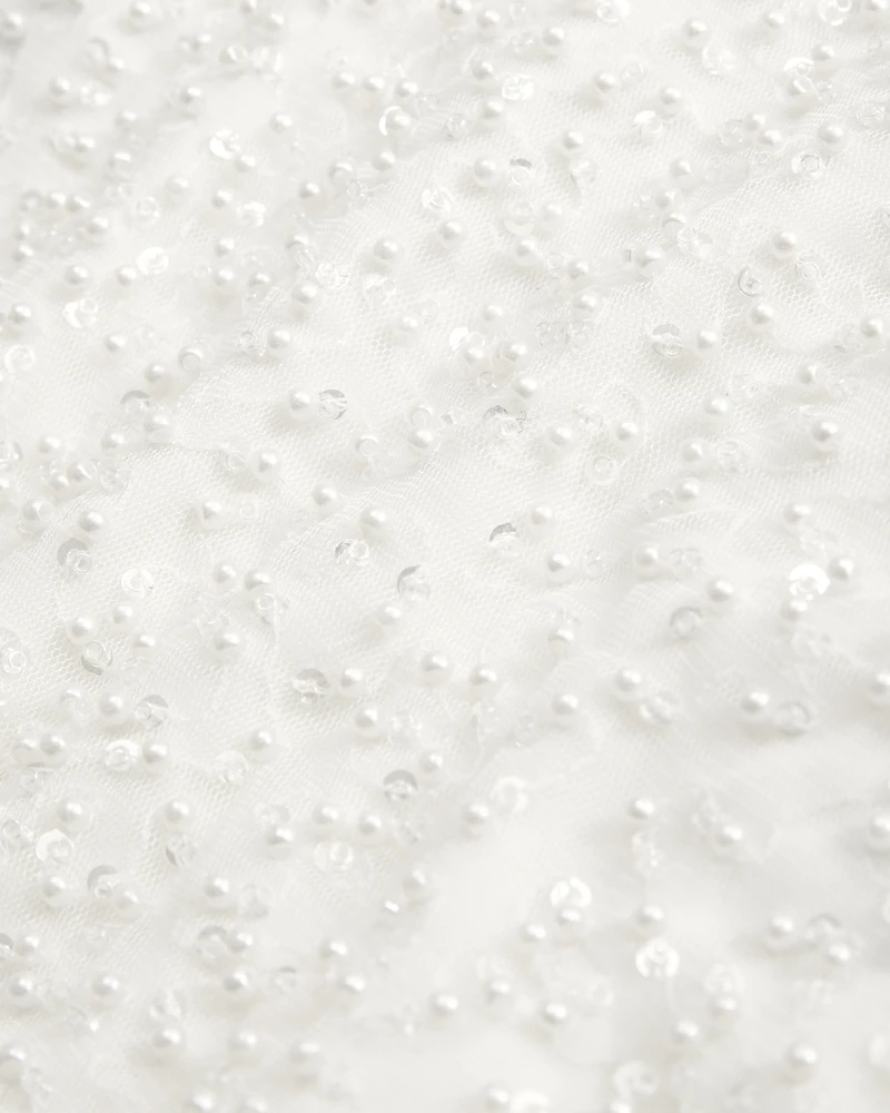 The A&F Scarlett Mid Rise Beaded Mini Skort