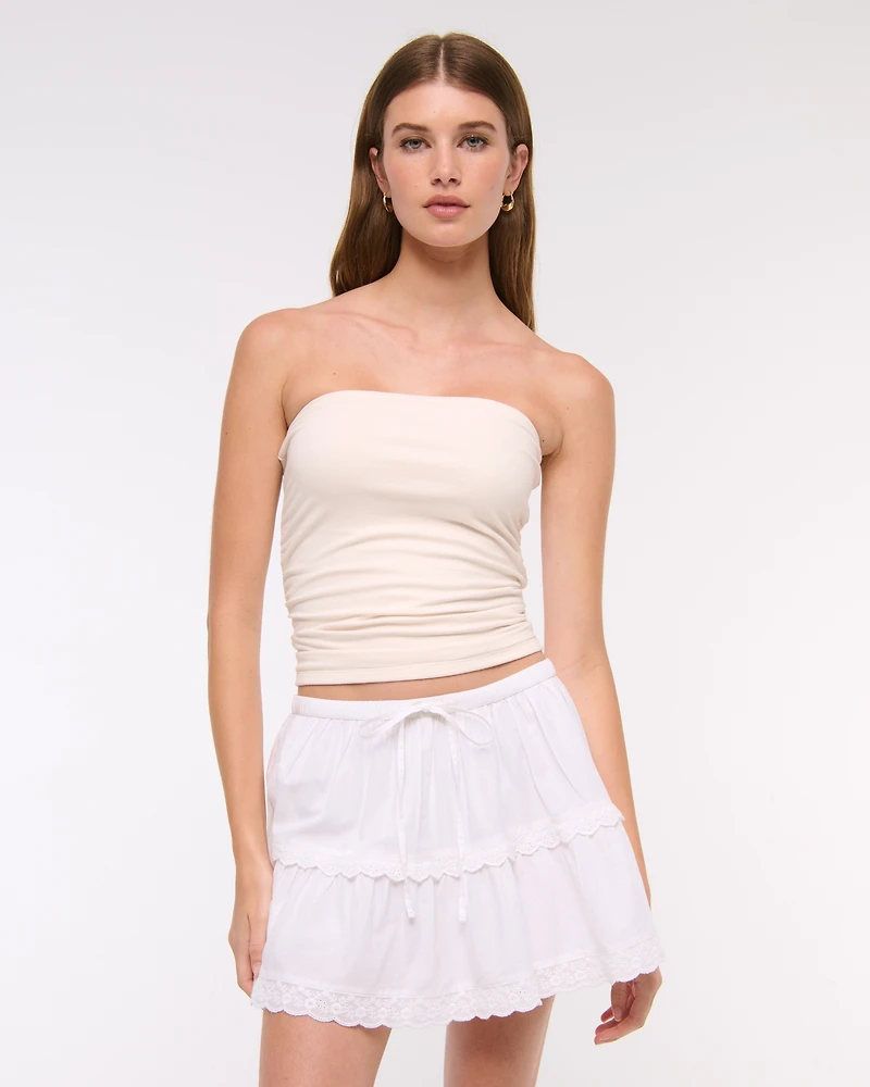 Mid Rise Pull-On Mini Skort