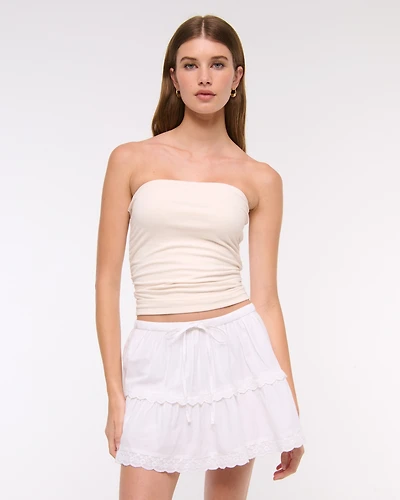 Mid Rise Pull-On Mini Skort