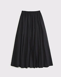Mid Rise Maxi Skirt