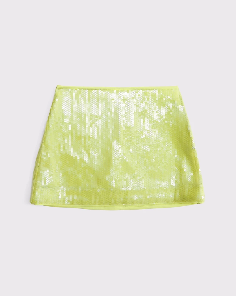 The A&F Scarlett Mid Rise Sequin Mini Skort