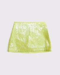 The A&F Scarlett Mid Rise Sequin Mini Skort