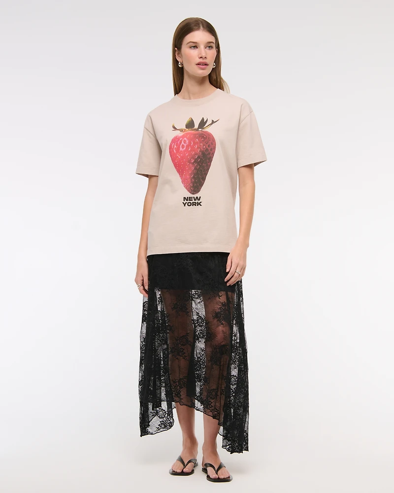 Lace Godet Maxi Skirt