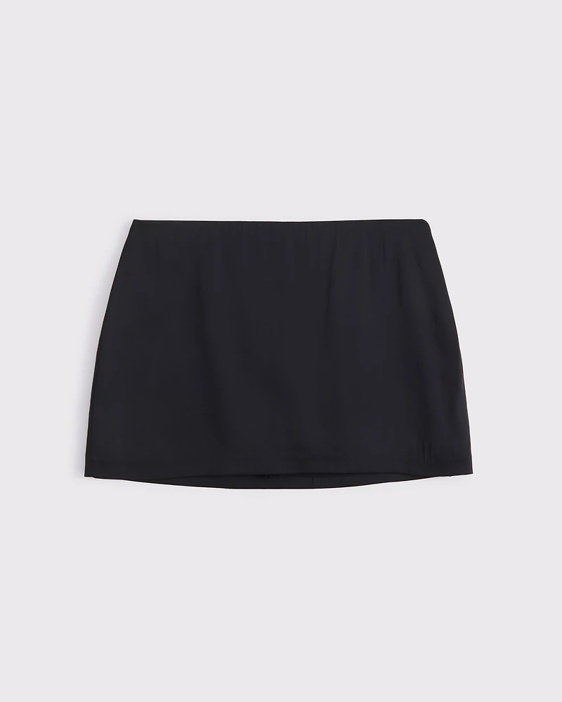 The A&F Scarlett Mid Rise Satin Mini Skort