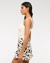 High Rise Flirty Mini Skort