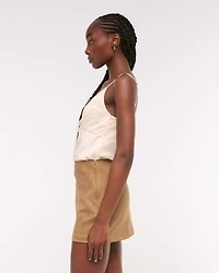 The A&F Scarlett Vegan Suede Mini Skort