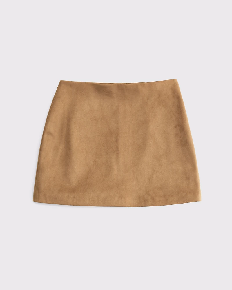 The A&F Scarlett Vegan Suede Mini Skort
