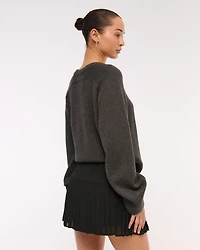 High Rise Drop-Waist Pleated Mini Skort