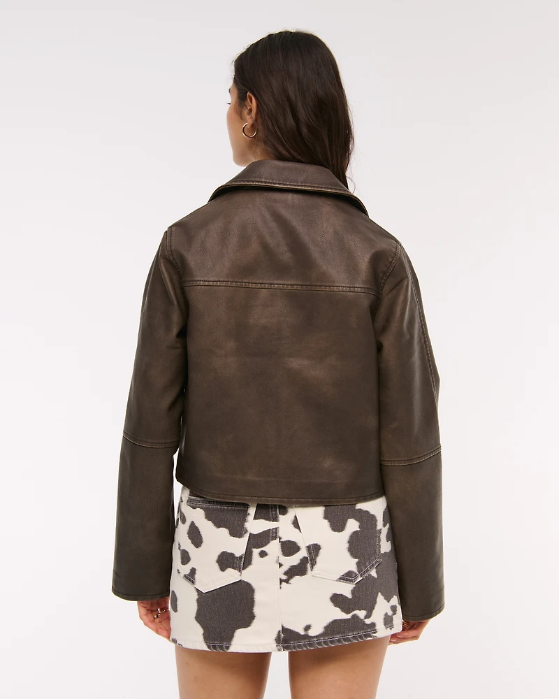 Mid Rise Denim Mini Skirt