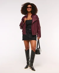 Curve Love Mid Rise Denim Mini Skirt