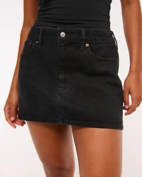 Curve Love Mid Rise Denim Mini Skirt
