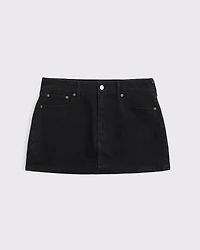 Curve Love Mid Rise Denim Mini Skirt