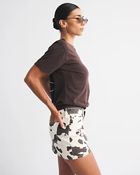 Curve Love Mid Rise Denim Mini Skirt