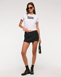 The A&F Scarlett Low Rise Micro Wrap Mini Skort