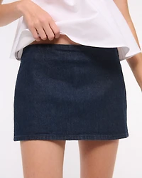 The A&F Scarlett Low Rise Micro Denim Skort