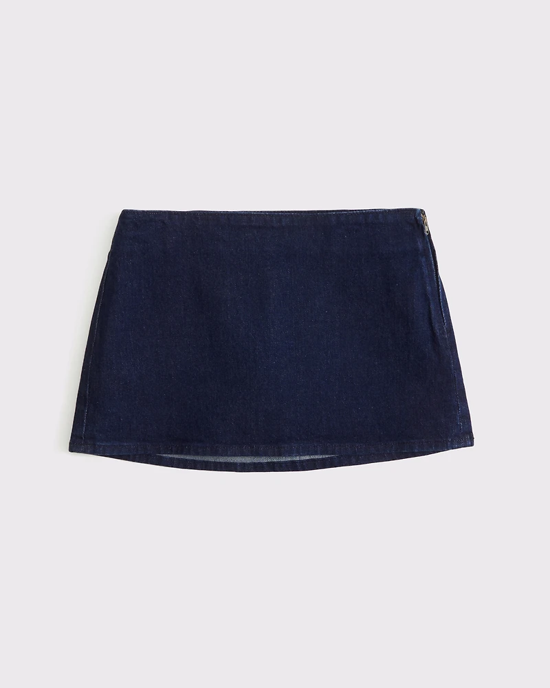 The A&F Scarlett Low Rise Micro Denim Skort