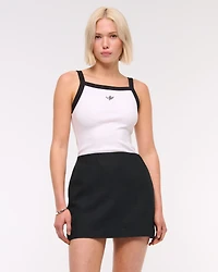 The A&F Scarlett Linen-Blend Mini Skort