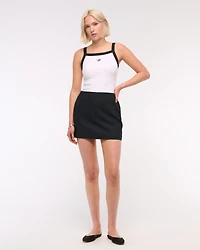 The A&F Scarlett Linen-Blend Mini Skort