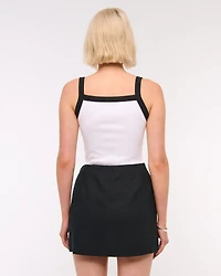 The A&F Scarlett Linen-Blend Mini Skort
