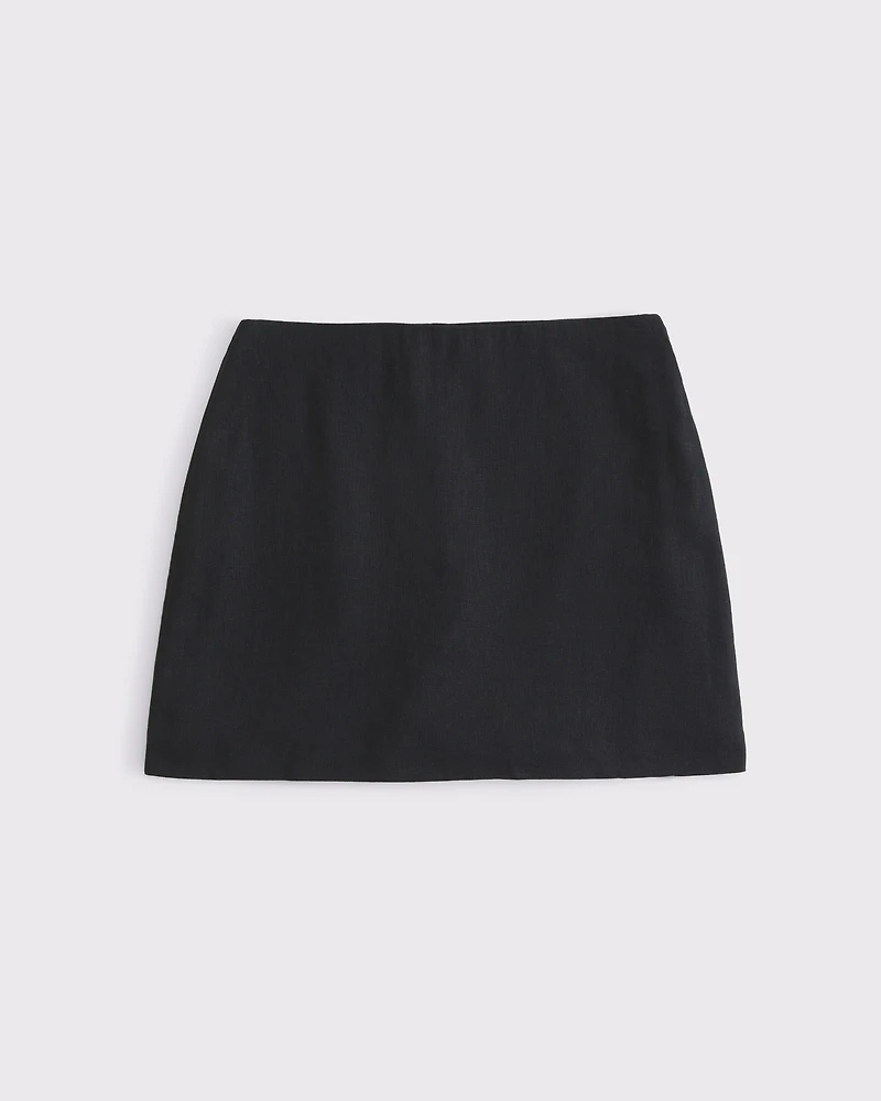 The A&F Scarlett Linen-Blend Mini Skort