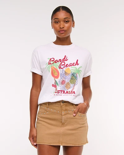 Curve Love Mid Rise Denim Studded Mini Skirt