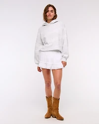 Flirty Lace-Trim Mini Skort