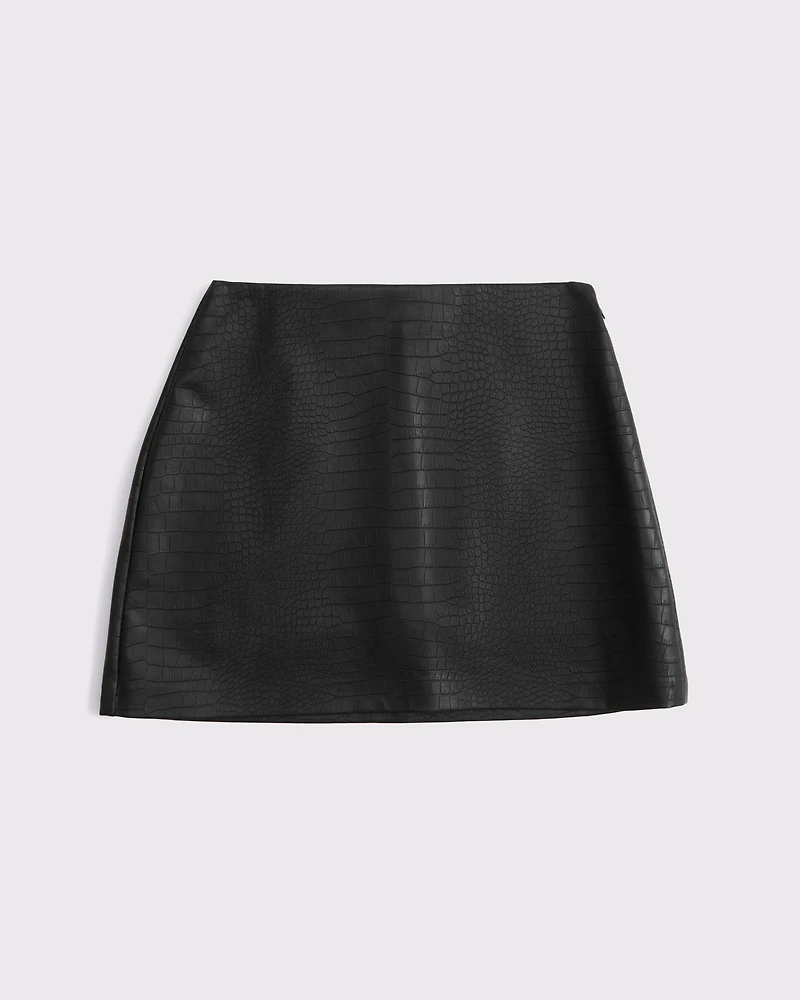 The A&F Scarlett Vegan Leather Mini Skort