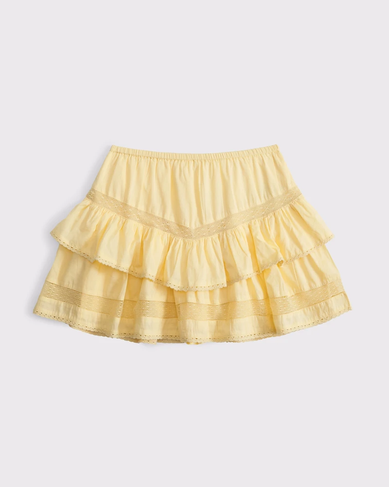 High Rise Drop-Waist Mini Skort