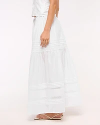 High Rise Pull-On Boho Maxi Skirt