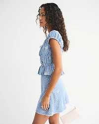 The A&F Sienna Linen-Blend Mini Skort